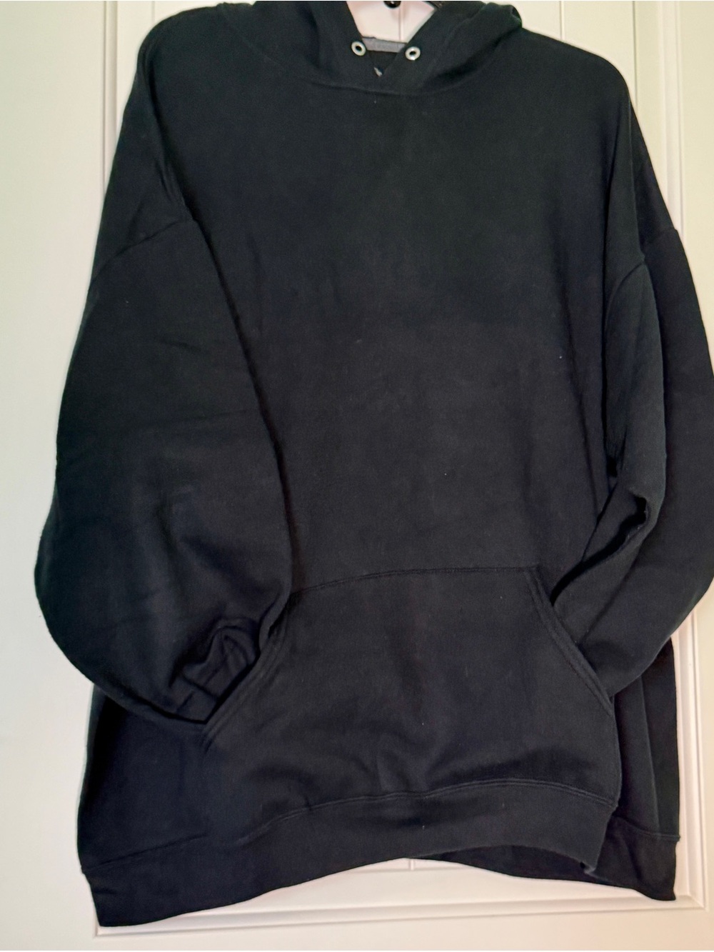 Men's Black Crewneck Hoodie Sweater